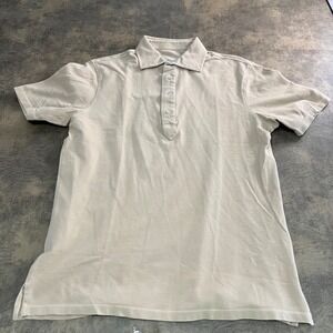 Spier & Mackay Polo Shirt Mens Large Tan Contemporary Fit Cotton Pique SS